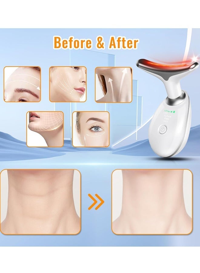 Ayshal EMS Face Massager & Facial Lifting Therapy Machine – Anti Wrinkle Skin Tightening Reduce Double Chin, Face Beauty Device Skin Care Tools with 7 Colour Modes-white - Image 5